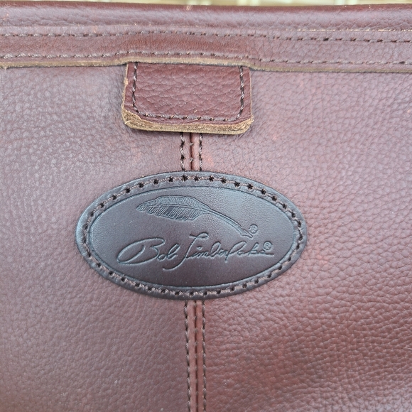 Bob Timberlake Toiletry Travel Shaving Kit Bag Brown Leather Vintage - Picture 16 of 16